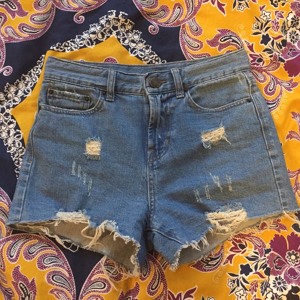 Urban Outfitters Girlfriend High Rise Jean Shorts